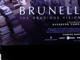 Brunello Cucinelli at the New York gala screening of Brunello The Gracious Visionary at Lincoln Center