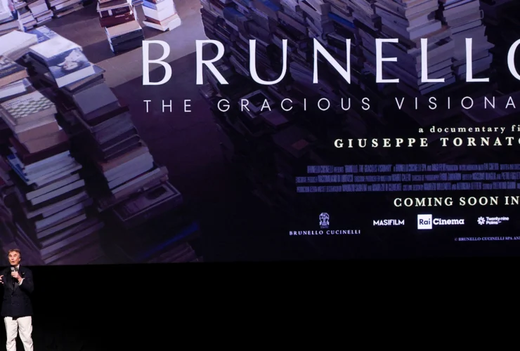 Brunello Cucinelli at the New York gala screening of Brunello The Gracious Visionary at Lincoln Center