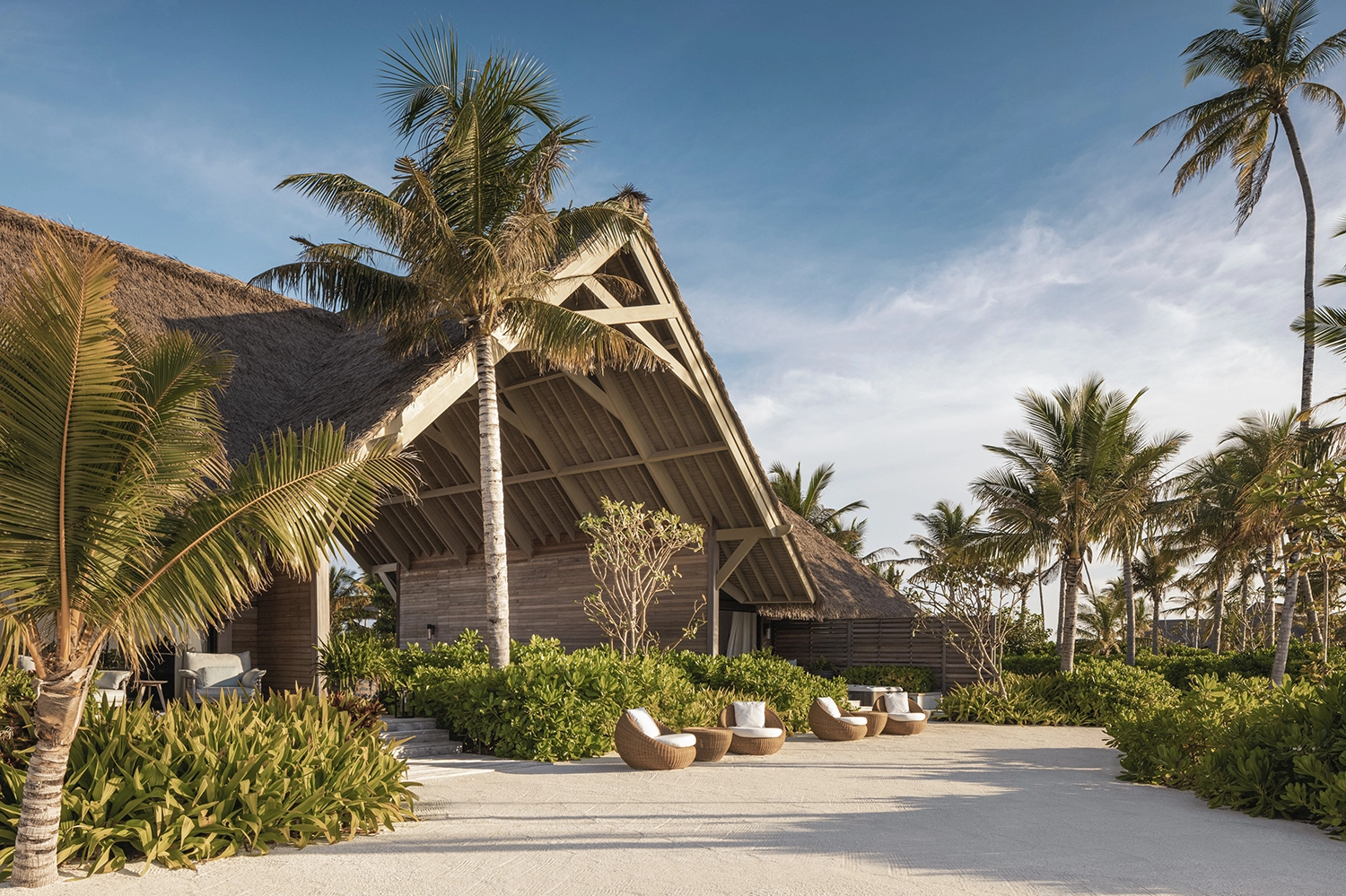 Four-bedroom residence exterior at Ithaafushi The Private Island
