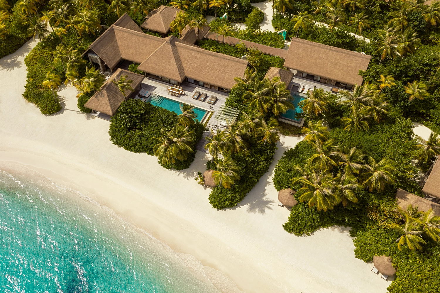 Three-bedroom beach villa exterior