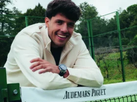 Audemars Piguet Premier Padel campaign with Agustín Tapia