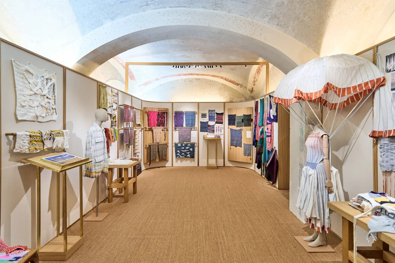 Loro Piana Knit Design Award 2026 tenth anniversary set-up at Galleria Rossana Orlandi Milan