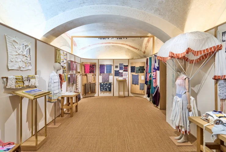 Loro Piana Knit Design Award 2026 tenth anniversary set-up at Galleria Rossana Orlandi Milan