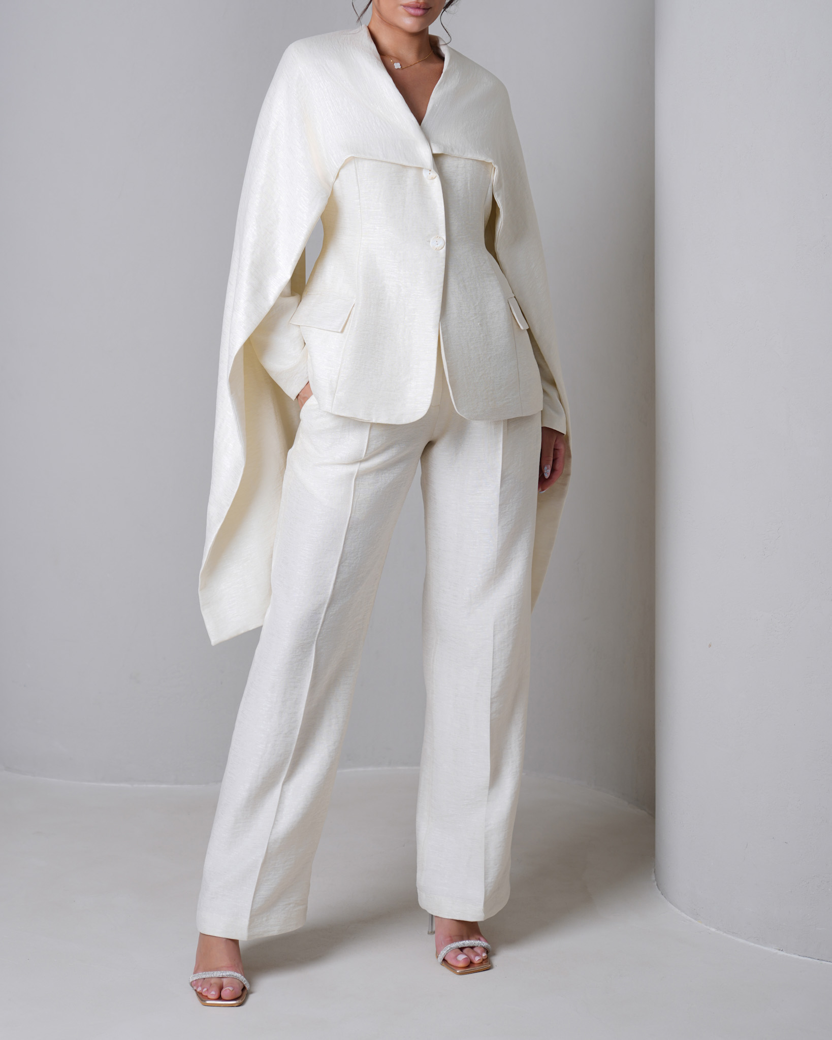 Letouch Pearl Tailored Suit for a wedding guest