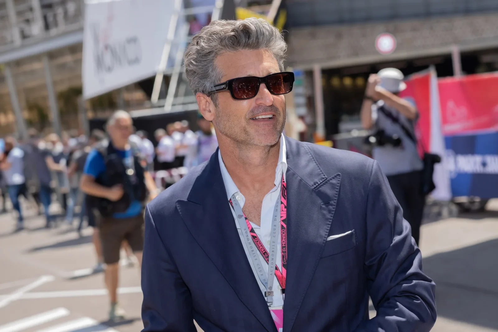 Patrick Dempsey at the F1 Grand Prix of Monaco in Brunello Cucinelli Spring Summer 2026