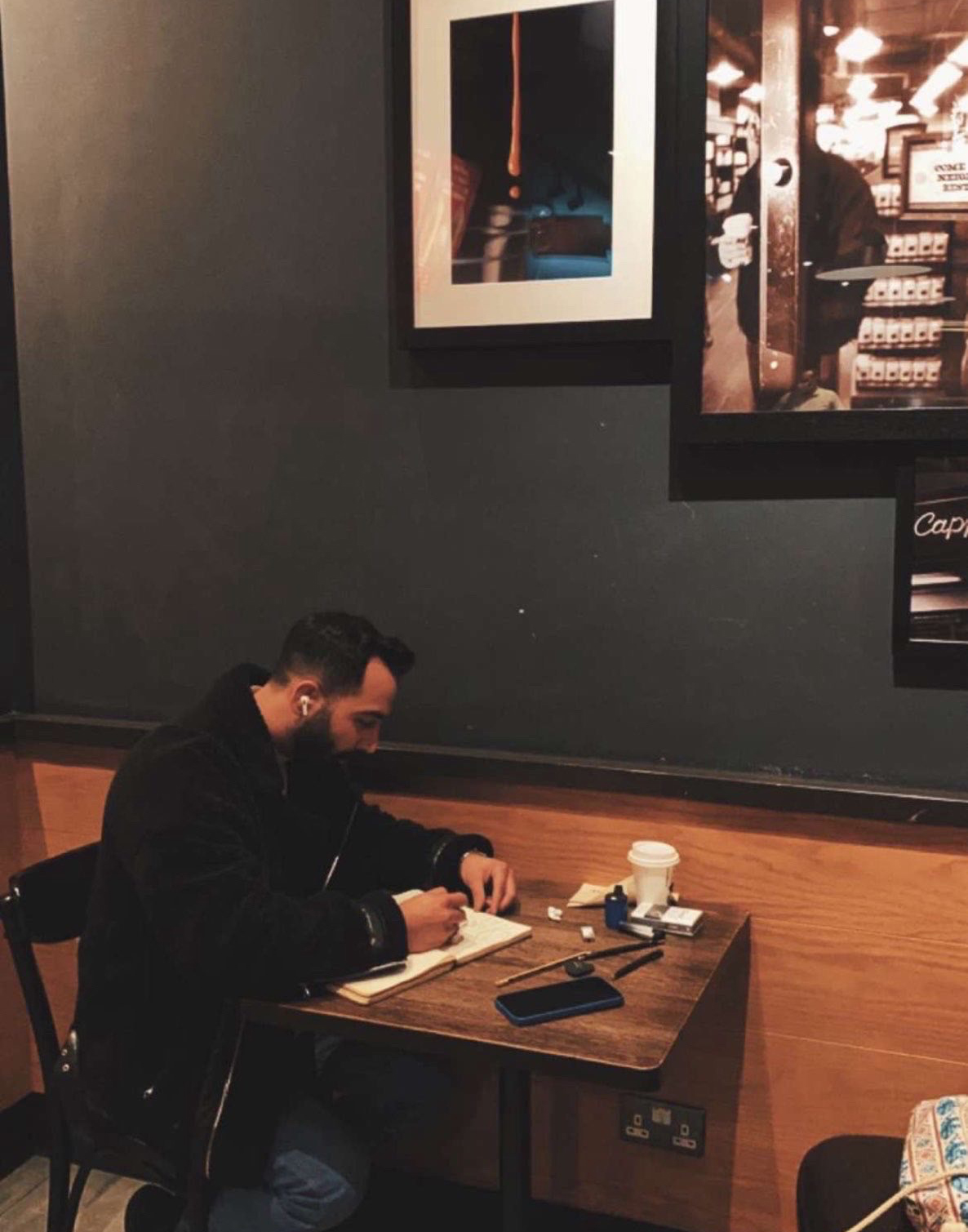Ahmad Alhussaini at his desk