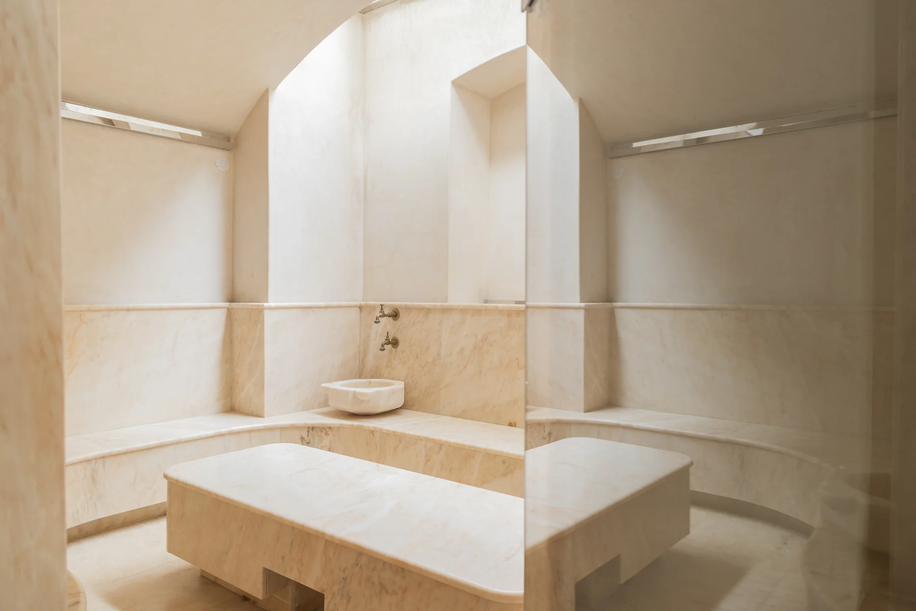 Aquae Vitali spa at Il Salviatino, set in the villa's former greenhouse