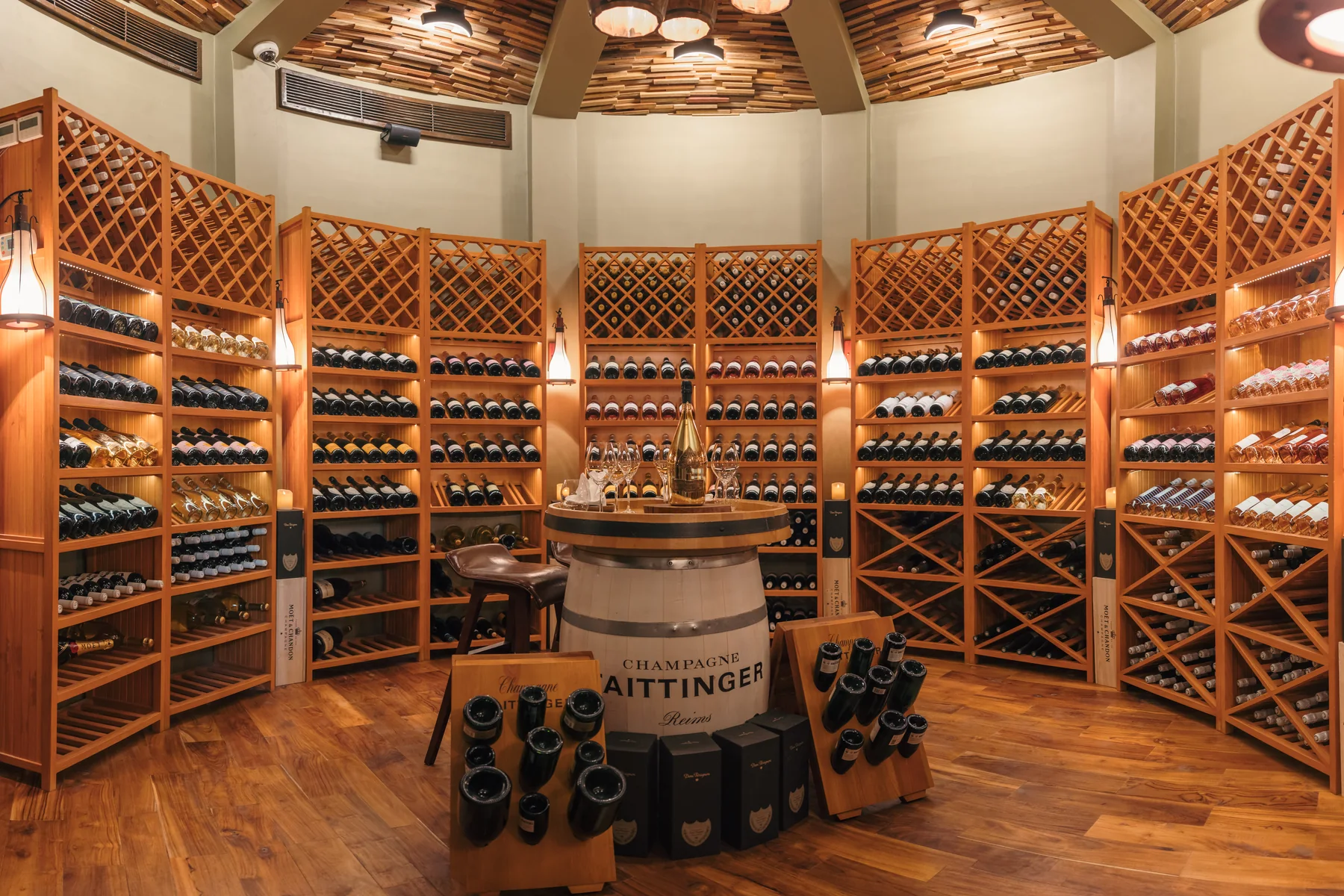 Barrique underground wine cellar and dining experience at Siyam World Maldives
