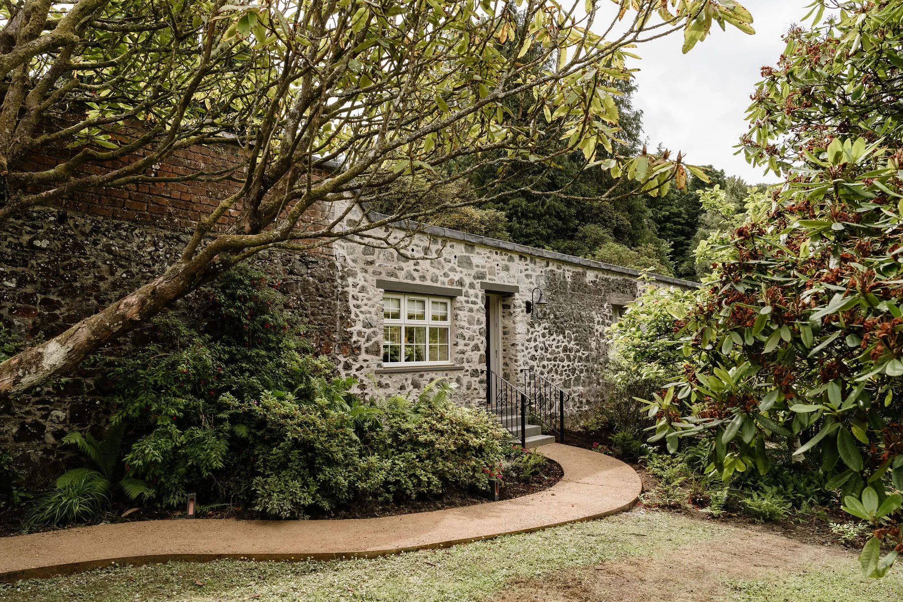 The Nest at Glenapp Castle, set in the 1830s walled garden