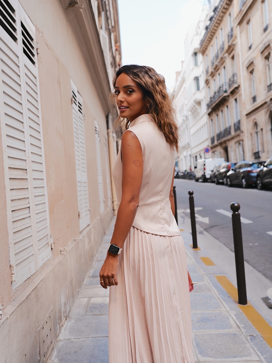 Fatima AlMattar on a Parisian street