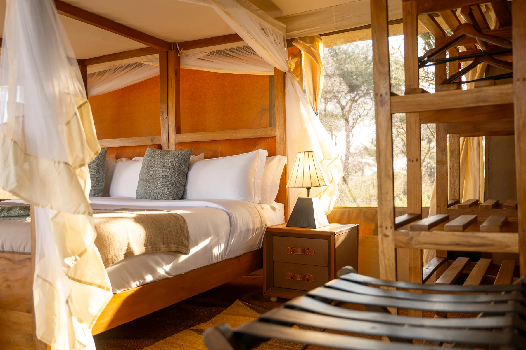 A guest tent at Wild Wakati Camp, Serengeti