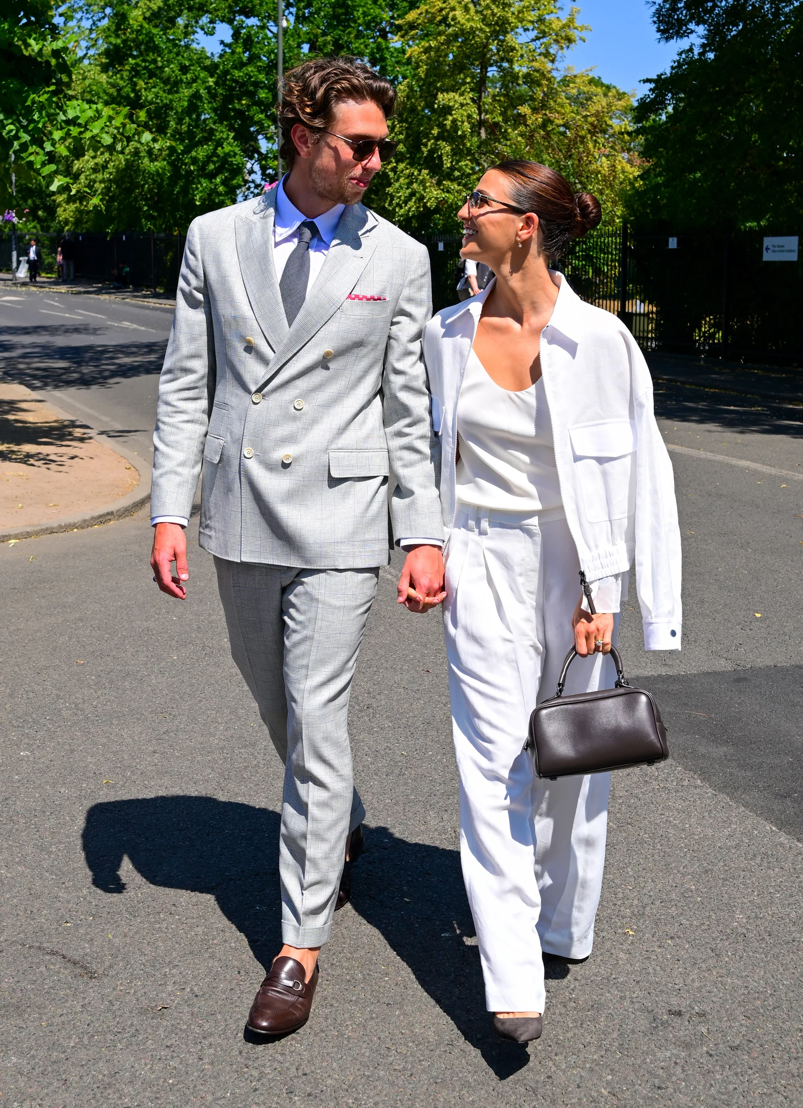 Marisa Abela and Jamie Bogyo in Brunello Cucinelli at Wimbledon 2026