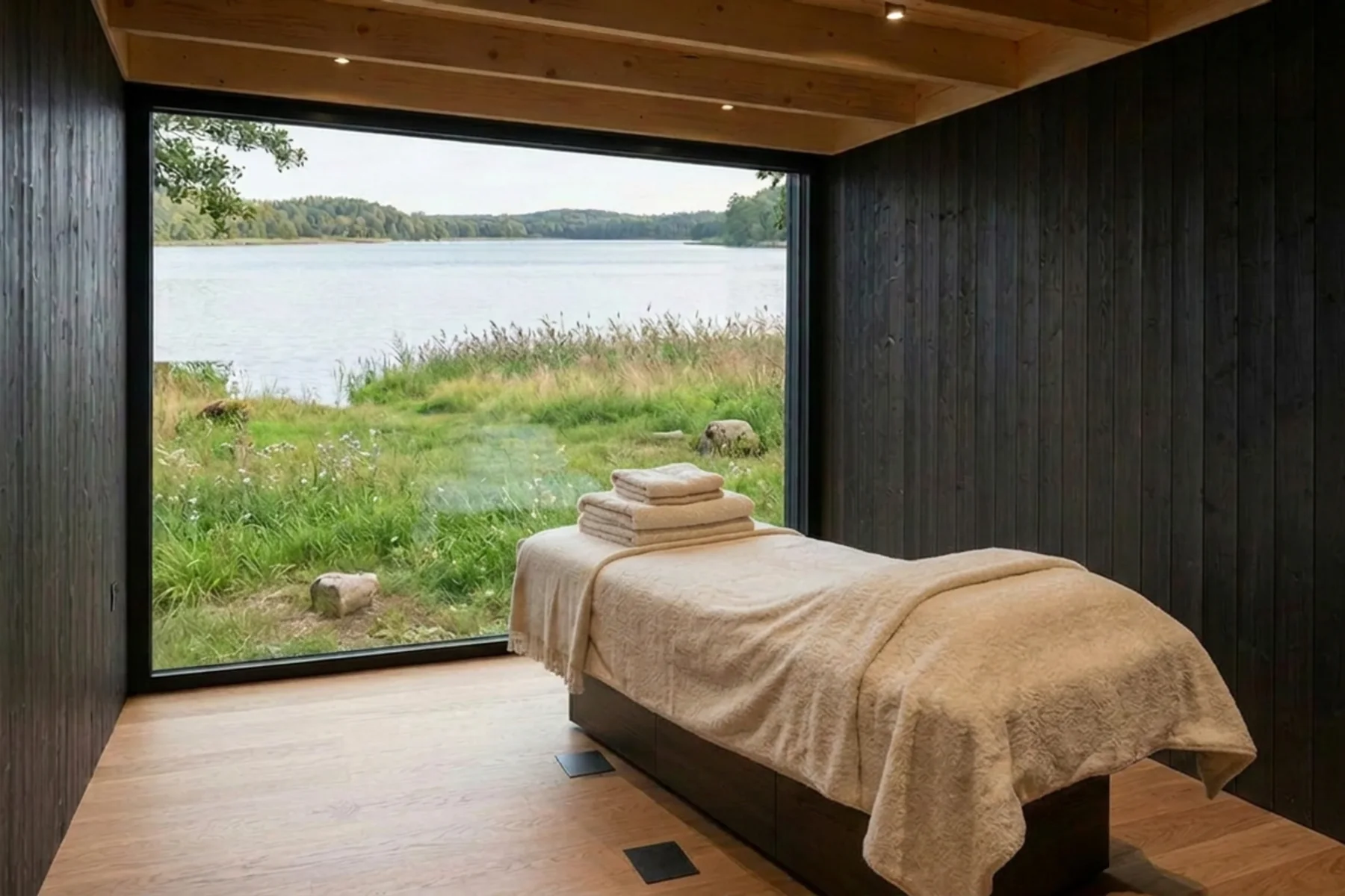 A treatment room at the Firefly Spa, Silverlake