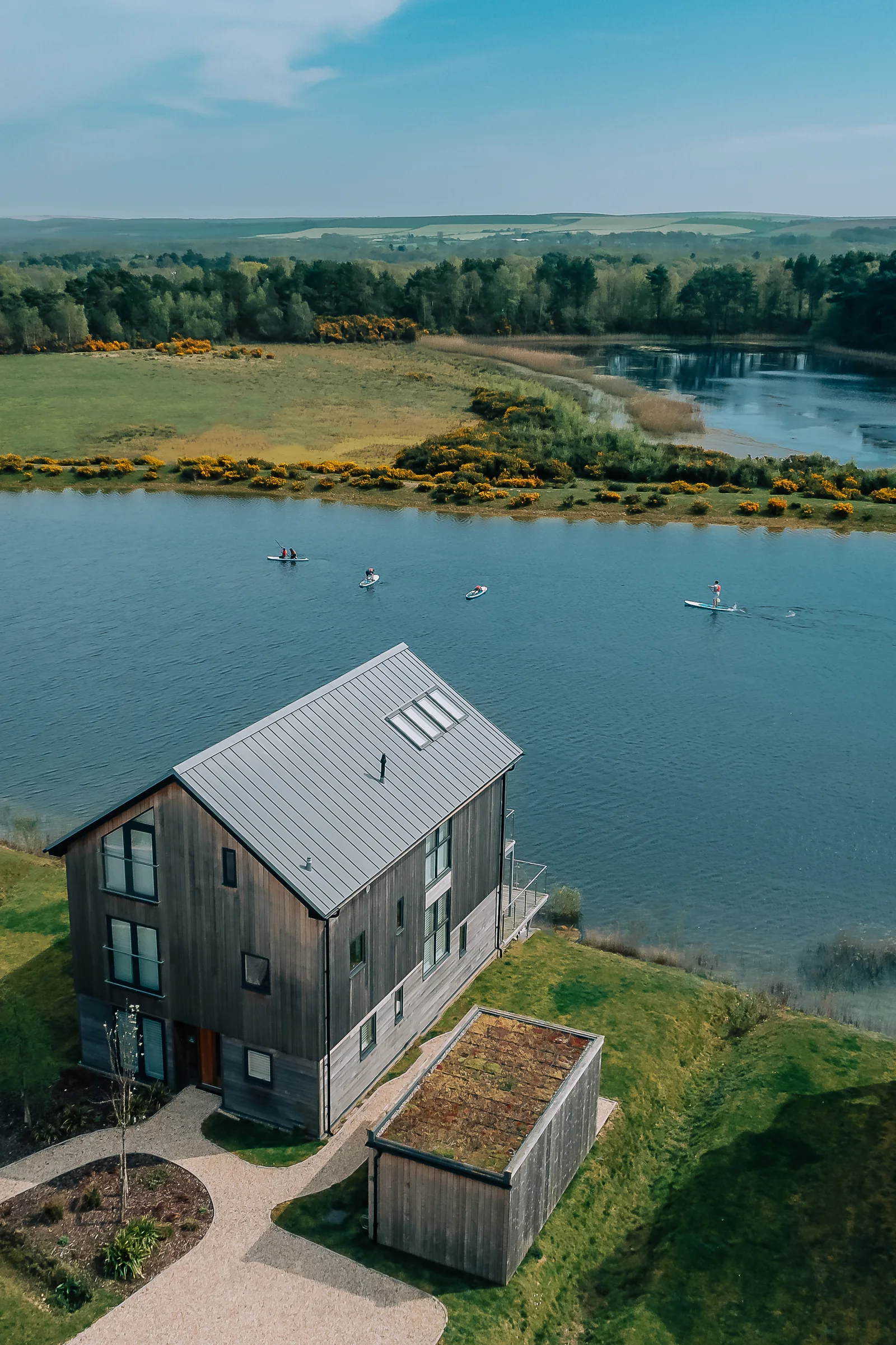 A contemporary lakeside holiday home at Silverlake, Dorset