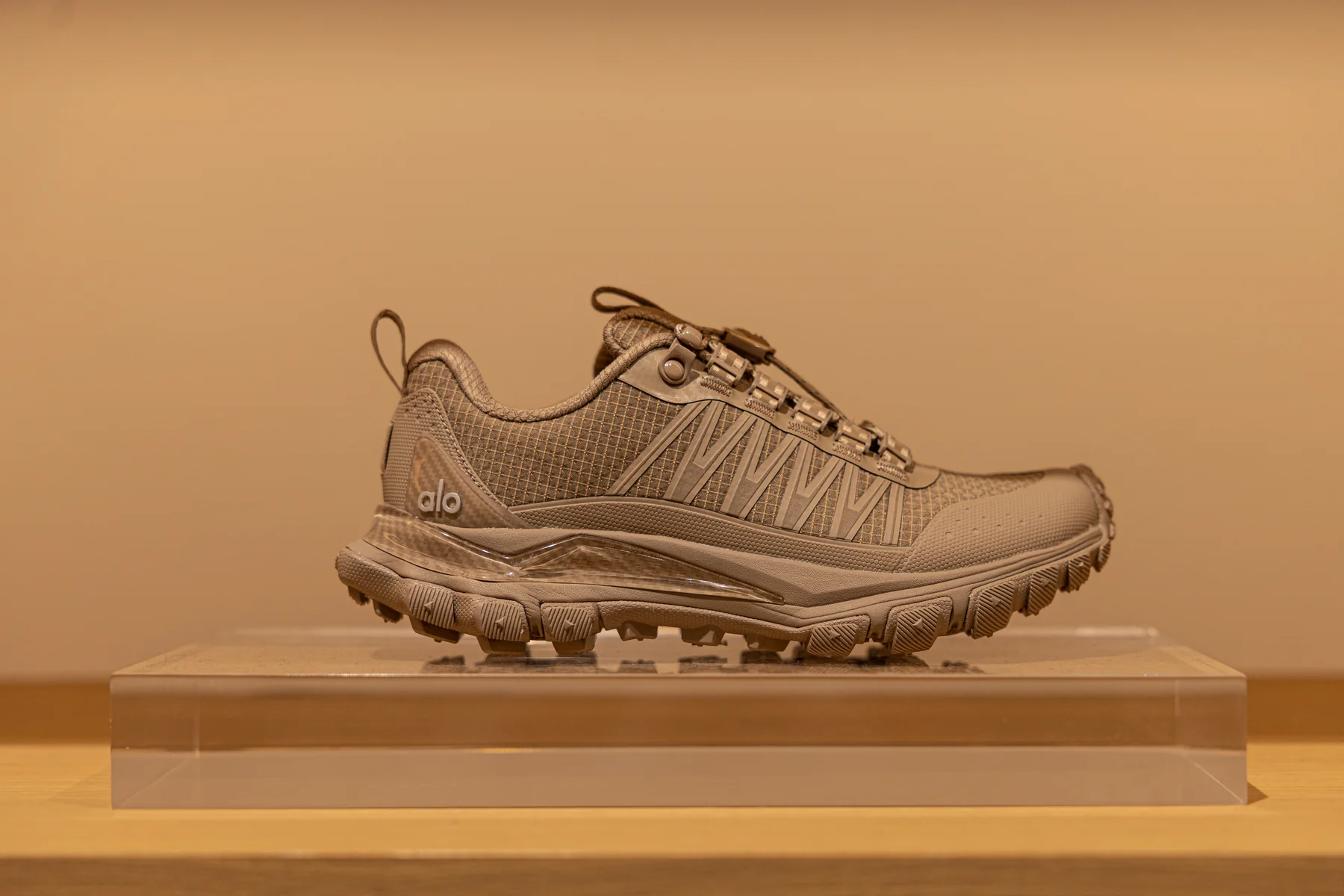 An ALO trainer displayed on a plinth