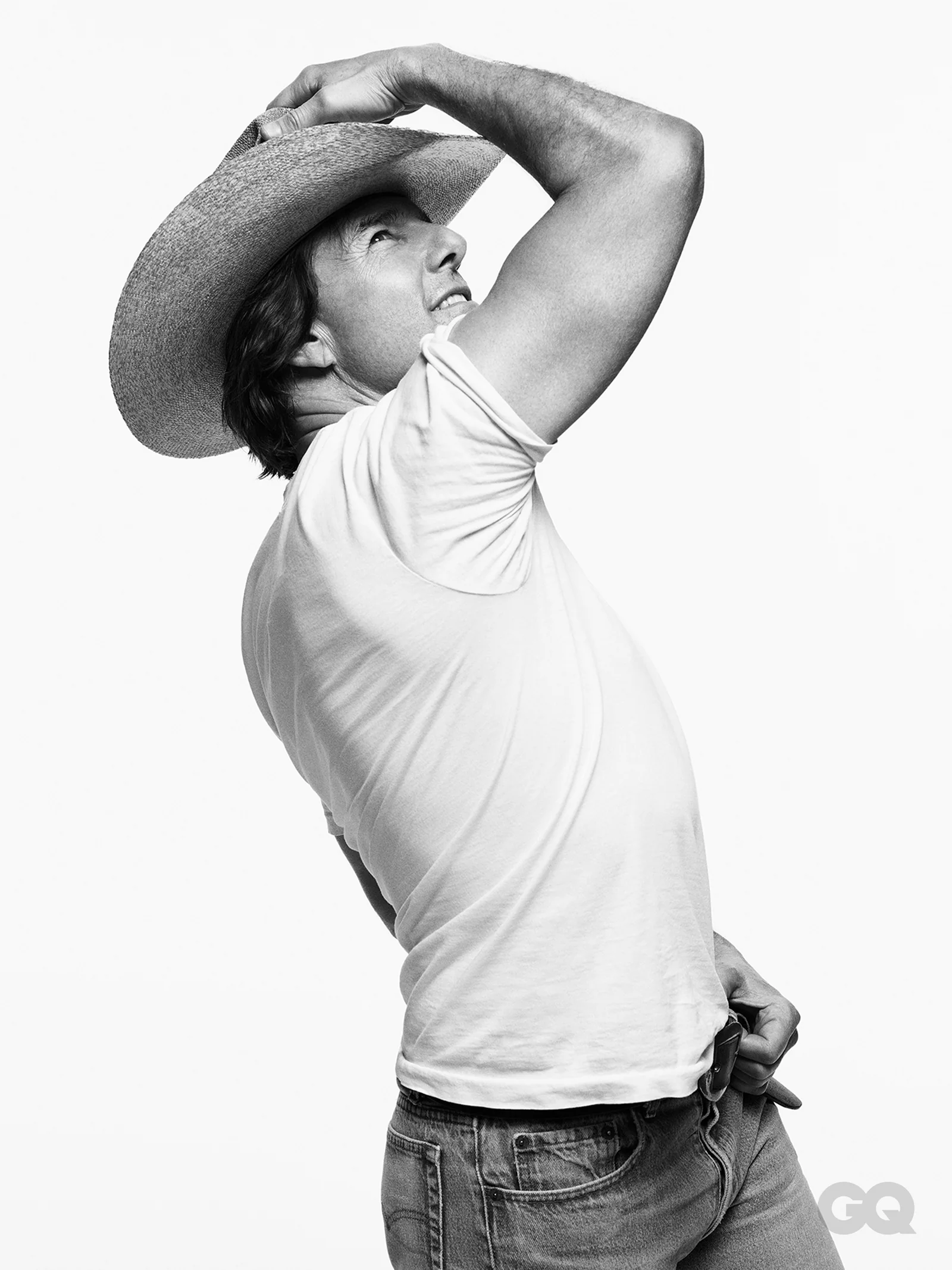 Tom Cruise portrait photographed by Mario Sorrenti for GQ Middle East